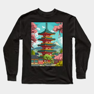 Kyoto Cartoon Style Long Sleeve T-Shirt